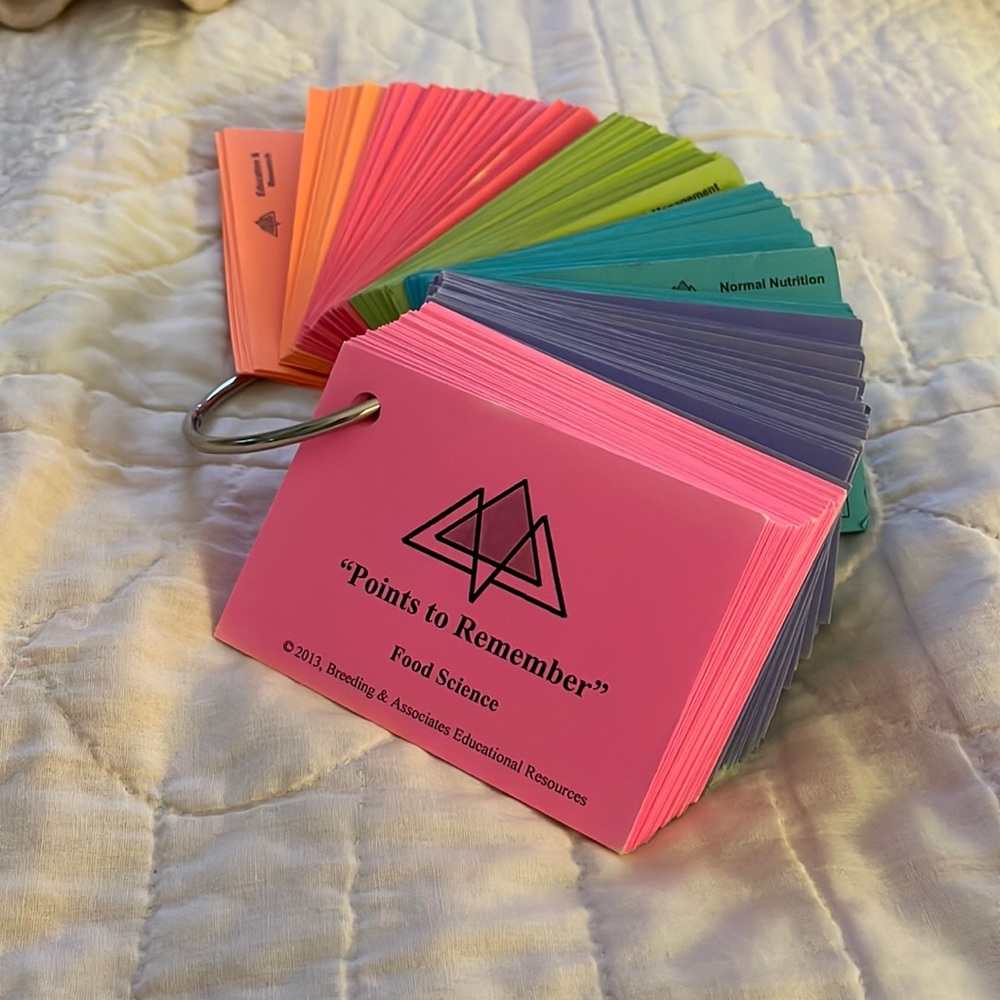 Breeding and associate RD flash cards